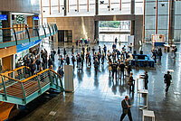 Reception hall of the Estoril Convention Centre with waiting participants